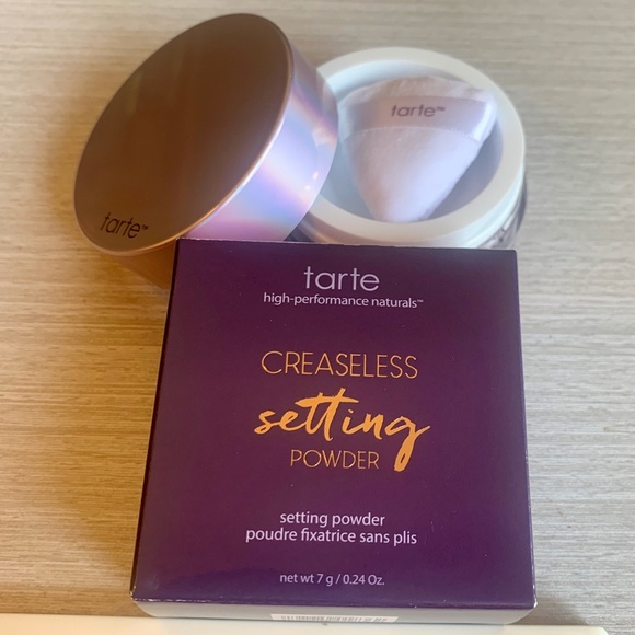 Tarte Pink Creaseless Loose Setting & Brightening Powder Full Size NIB Authentic - Picture 7 of 9
